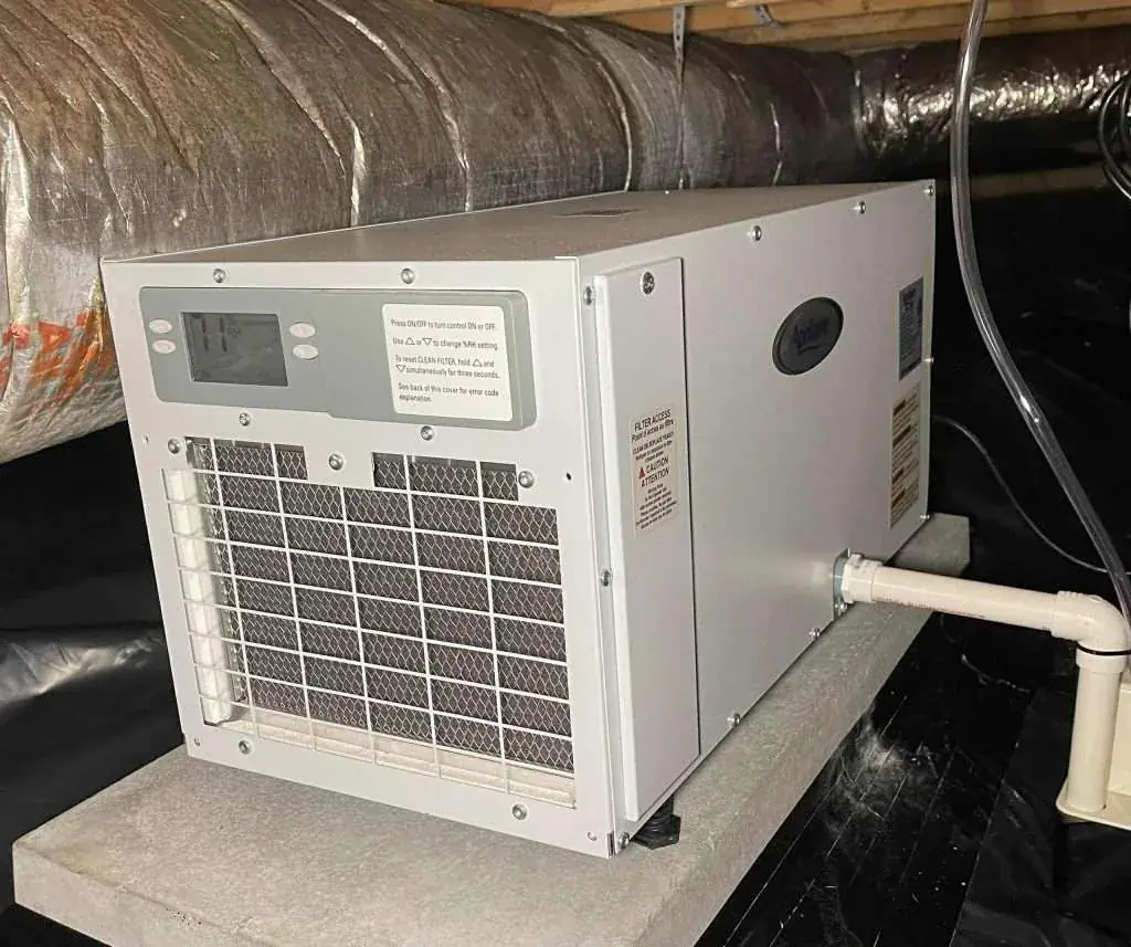 Modern dehumidifier unit for reducing indoor humidity