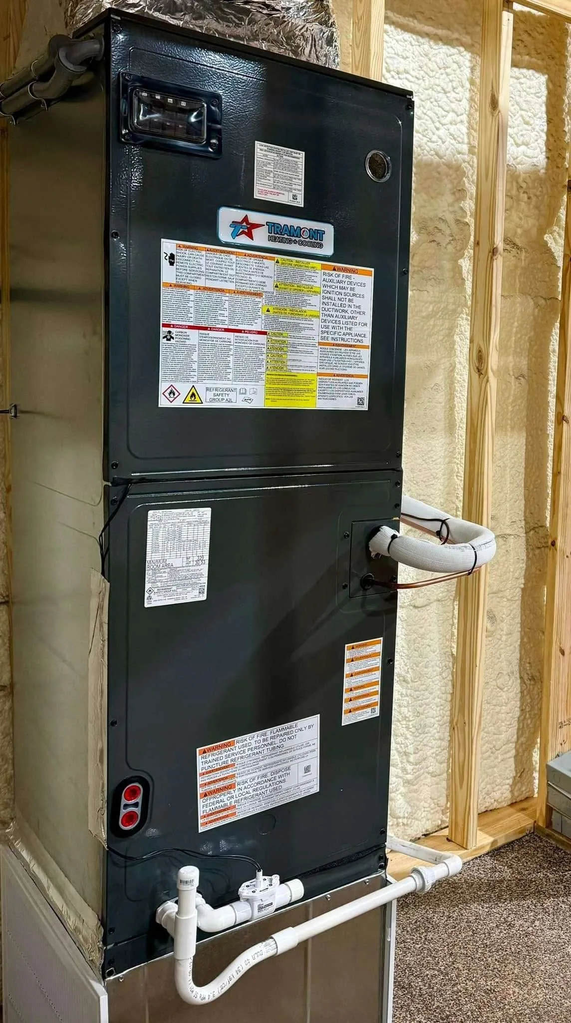 Furnace installed by Tramont